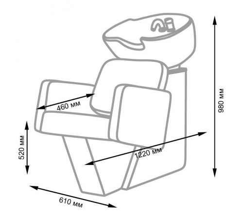 Парикмахерская мойка Одри