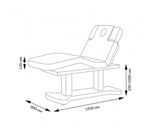 Спа-кушетка Милана-2