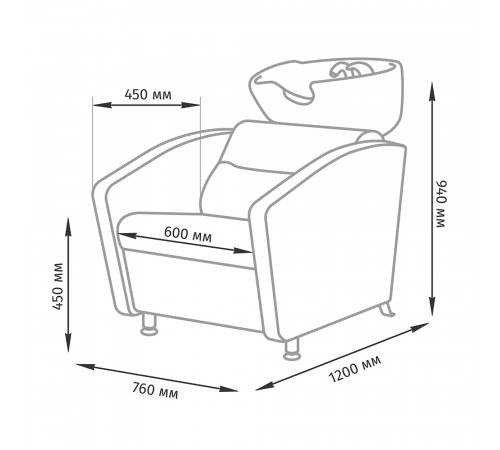 Комплект Тера (кресло+мойка)