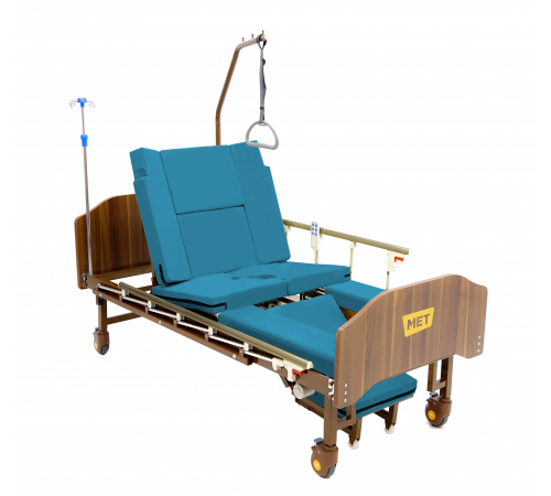 MET EMET Кровать функциональная медицинская с электроприводом, с положением кардиокресло, с туалетом