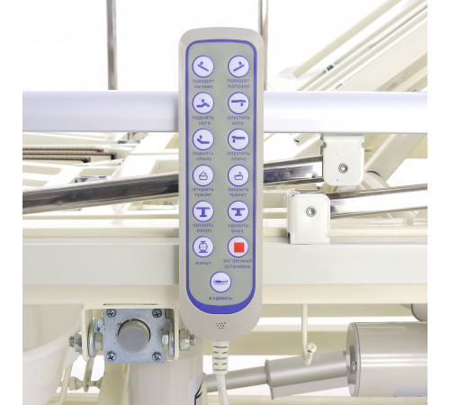 Кровать электрическая DB-11А (МЕ-5218Н-12) с боковым переворачиванием, туалетным устройством и функцией «кардиокресло» и регулировкой высоты