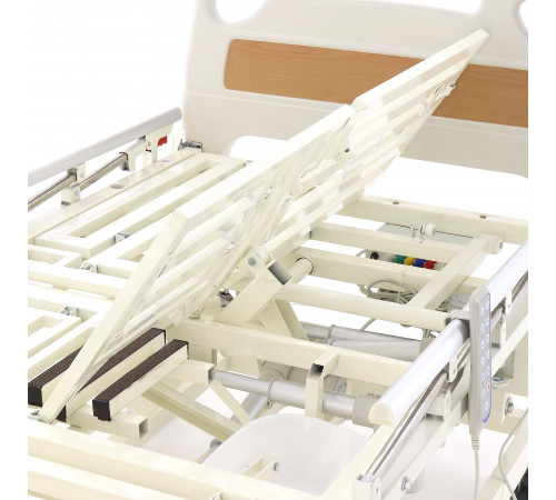 Кровать электрическая DB-11А (МЕ-5218Н-12) с боковым переворачиванием, туалетным устройством и функцией «кардиокресло» и регулировкой высоты