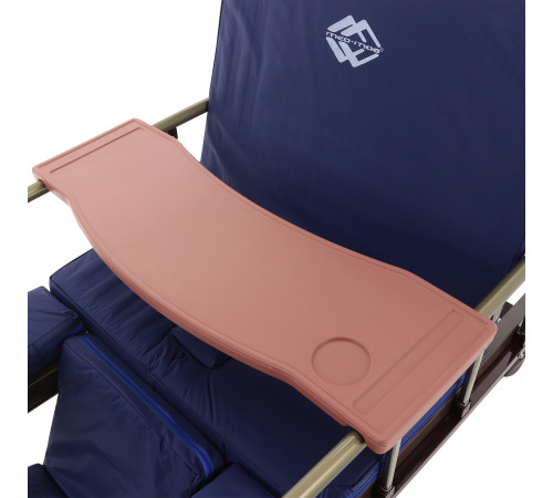 Кровать механическая YG-6 (ММ-2624Н-06/2124Н-04) ЛДСП с туалетным устройством и судном с крышкой, функцией «кардиокресло», в комплекте с матрасом