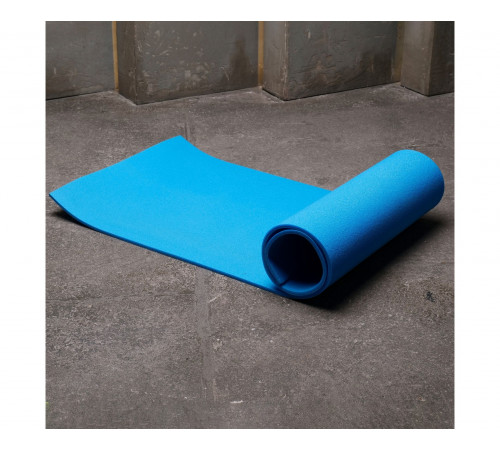Коврик гимнастический рулонный однотонный 180*60*1 см СИНИЙ