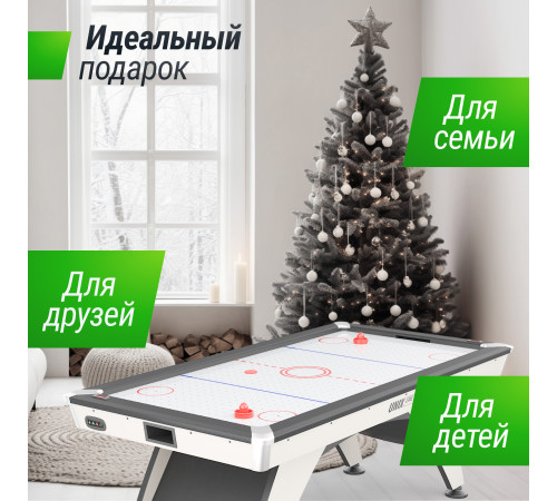 Игровой стол UNIX Line Аэрохоккей (214х112 cм) White