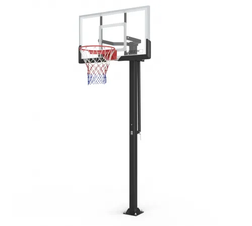 Баскетбольная стойка стационарная UNIX Line B-Stand-TG 54"x32" R45 H230-305 см