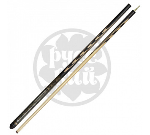 10-1-Р-Л-О-П Кий "Классик 17 запильный" 2 РС, черный граб/граб (Переплет)(РК)