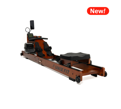 Гребной тренажер UNIX Fit Wood Rower Dark