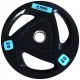 Диск для штанги Smith WP085-20 c 3-м хватом, обрезиненный, 20кг