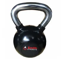 Стальная обрезиненная гиря Smith DB087-32 со стальной рукояткой, Размер: 32кг