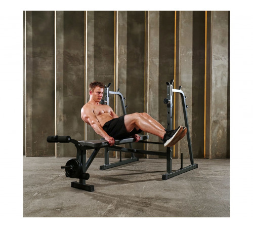 Скамья со стойками под штангу DFC D709