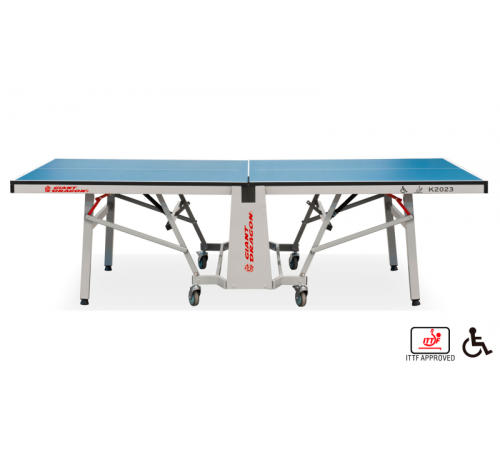 Теннисный стол складной для помещений "K-2023 ITTF Indoor" (274 Х 152.5 Х 76 см ) с сеткой