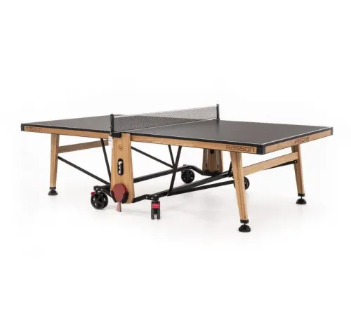 Теннисный стол складной для помещений "RASSON PREMIUM T01 Indoor" (274 х 152,5 х 76 см, натуральный ясень) с сеткой