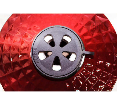 Керамический гриль-барбекю 24 дюйма (красный) (61 см)