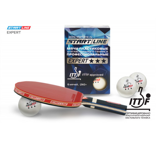 Мячи Start line EXPERT V40+ 3* (ITTF) (6 шт)