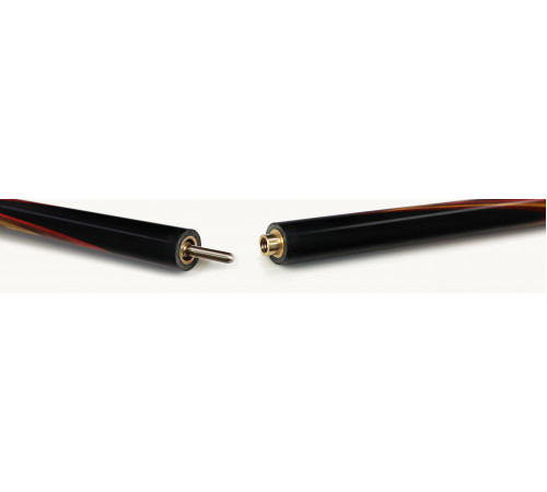 Кий Янтарь, черный граб/падук/желт.граб/ятоба/оранж.граб, 14-запилов, 2PC(ЯК)