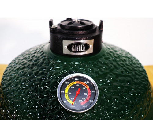 Керамический гриль-барбекю 16 дюймов (зеленый) (39,8 см)